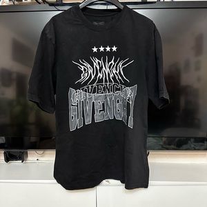 Givenchy Multi Logo Black Oversized Tshirt